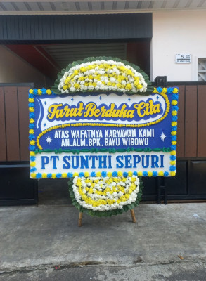 Papan Bunga Duka di Mulyojati