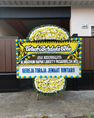 Papan Bunga Duka di Mulyojati